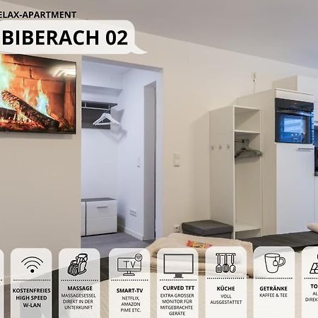 Relaxapartment 2 Massagesessel Smarttv Kueche Biberach an der Riß 외부 사진